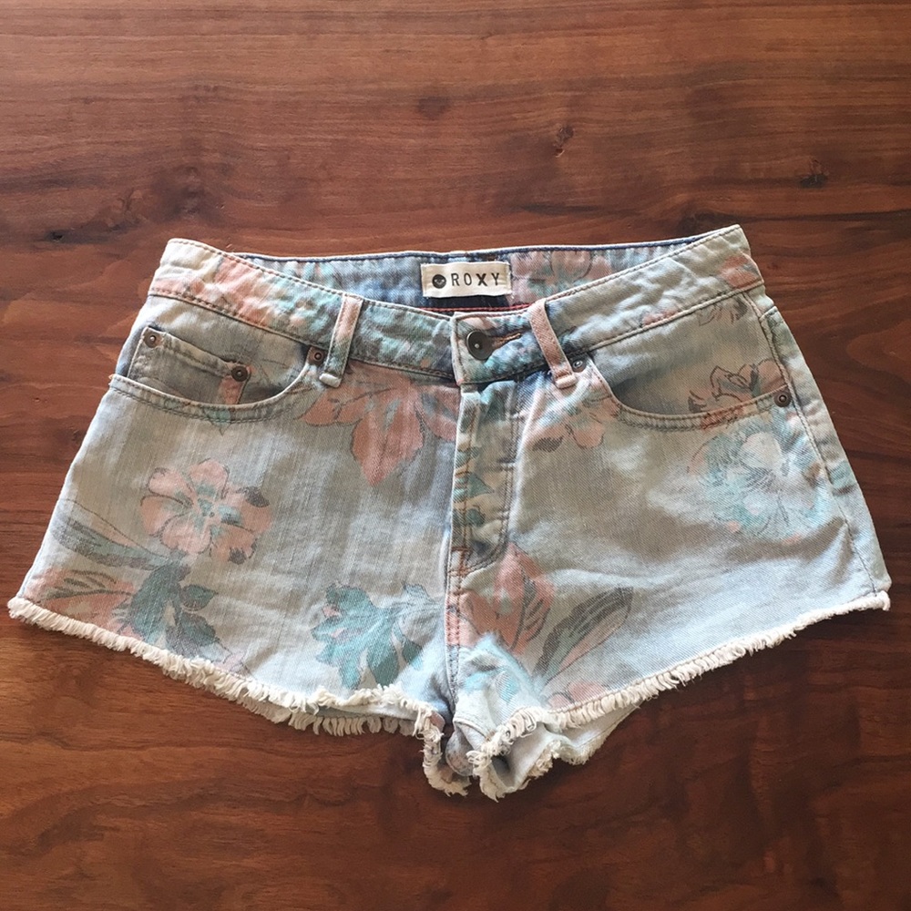 Roxy Smeaton Denim Print Shorts